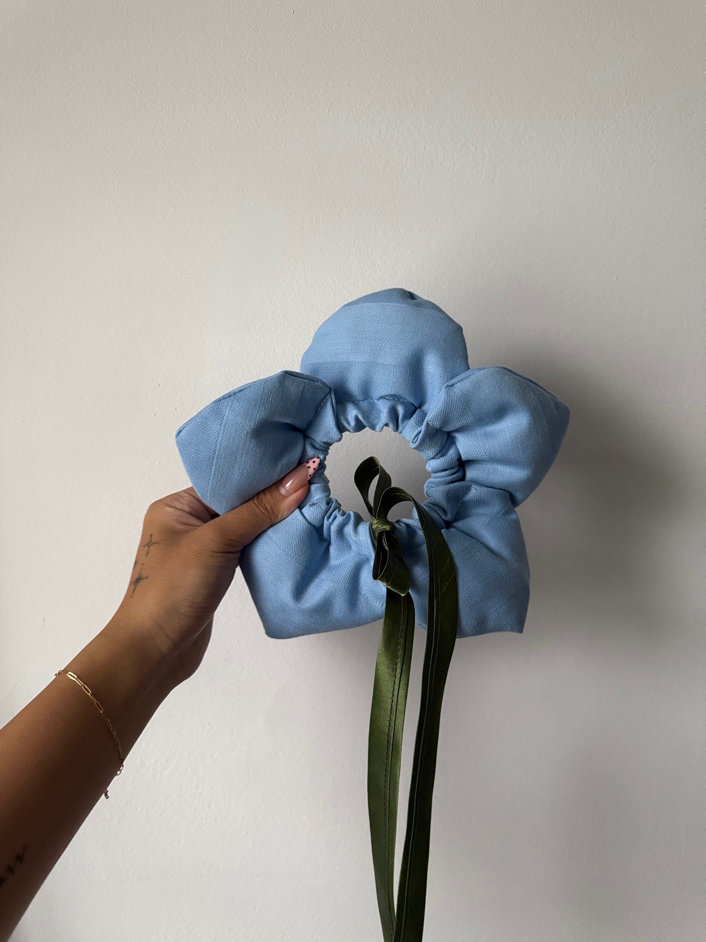The Sampaguita Scrunchie - Blue